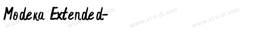 Modeka Extended字体转换